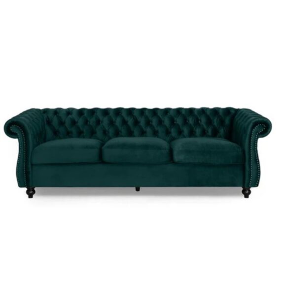 Peru Velvet 3 Seater Sofa