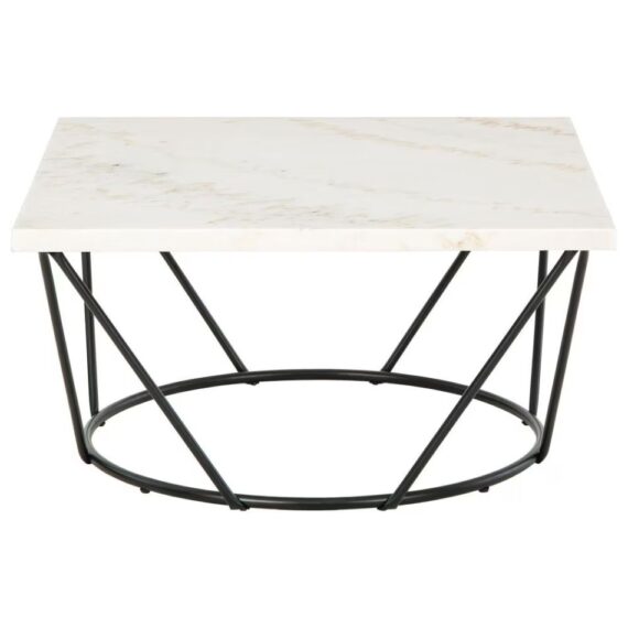 Romy Vancent Coffee Table in White and Black