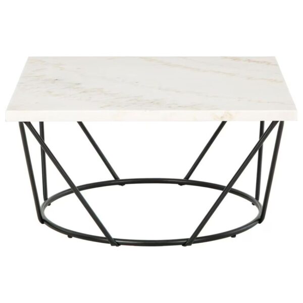 Romy Vancent Coffee Table in White and Black