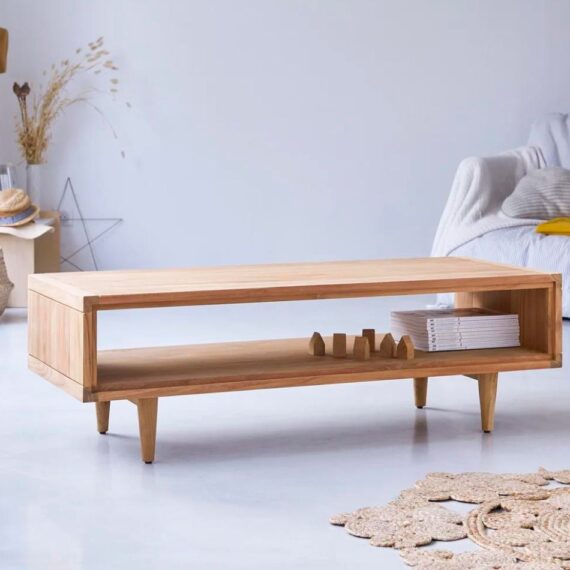 Johan Solid Teak Coffee Table