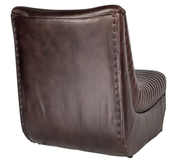 Nevia Ribbed Leather Chair