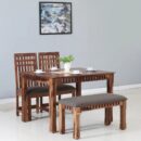 Dove Sheesham Wood 4 Seater Dining Set