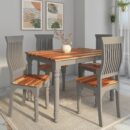 Nova Sheeshma Wood 4 Seater Dining Set