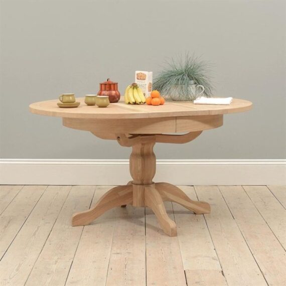 Haiyong Teak Round Table and 4 Chairs