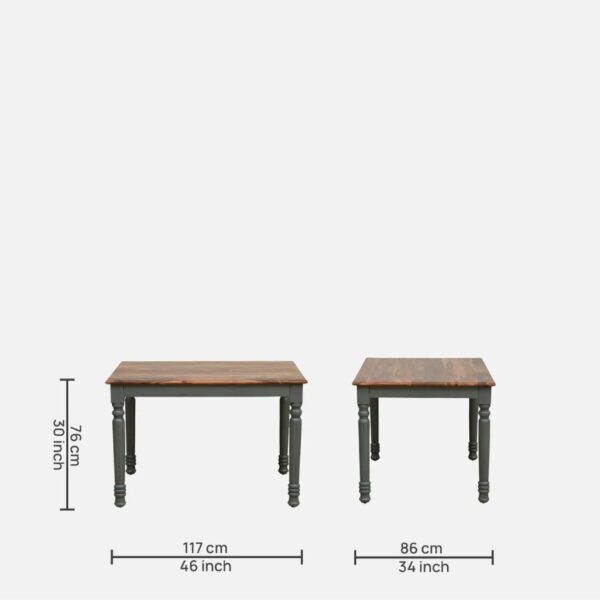 Nova Sheeshm Wood 4 Seater Dining Set