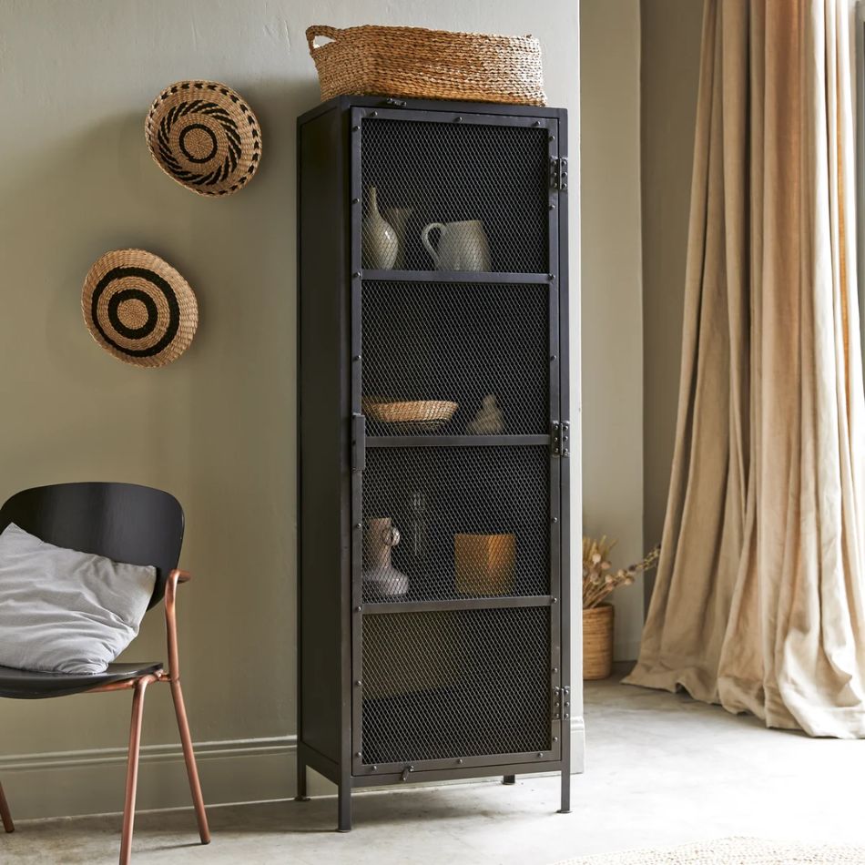 Olla Metal Mesh Wardrobe - Ray Living Concepts