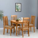 Happy Home Sheeshma Wood 4 Seater Dining Set