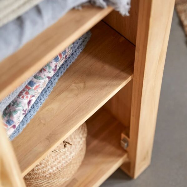 Mini Kids single wardrobe in solid teak