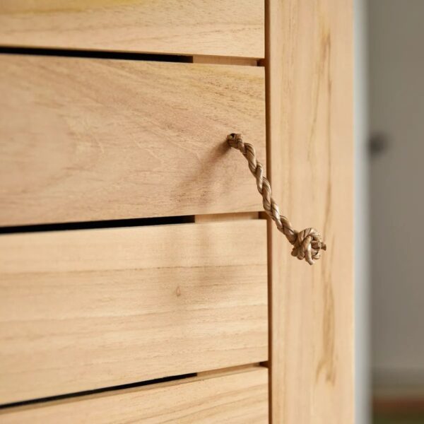 Mini Kids single wardrobe in solid teak