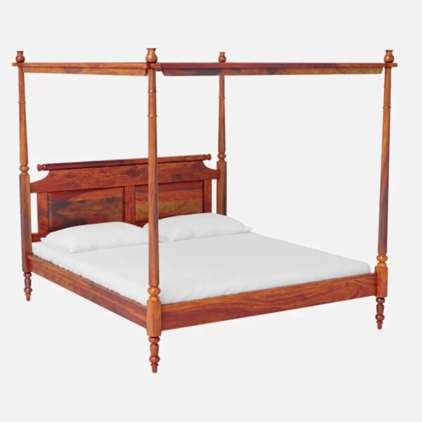 Nillu Sheesham Wood Poster Bed