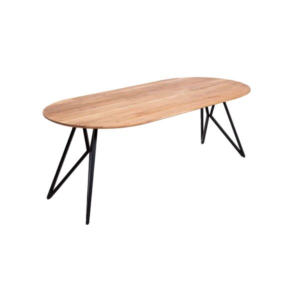 Table à manger ovale en bois d’acacia Ponting