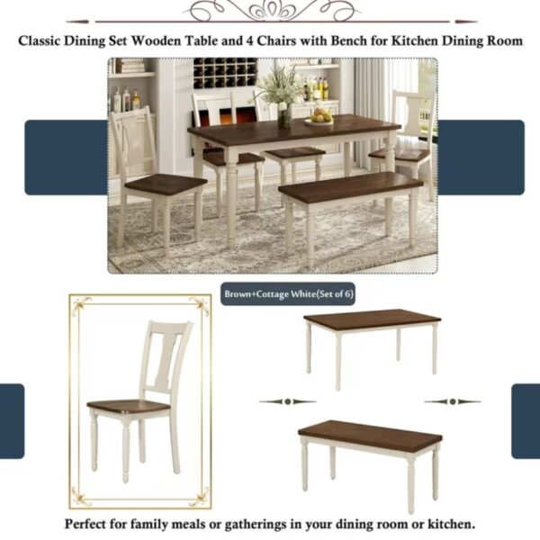 Hidege Farmhouse Dining Table Set