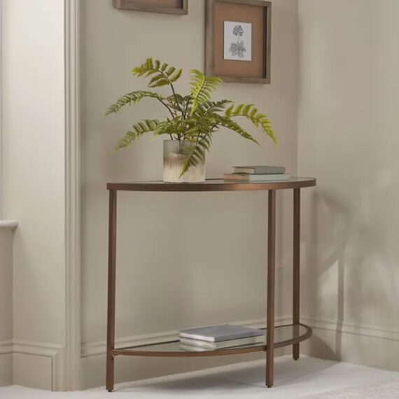 Glass Display Console Table – Amara