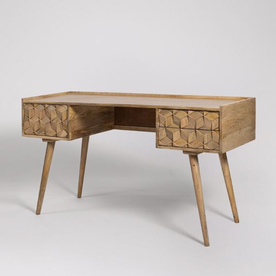 Turn On Desk, Natural Mango Wood