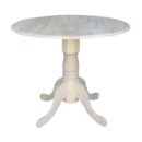 Willow Unfinished Round 36-inch Drop-leaf Dining Table