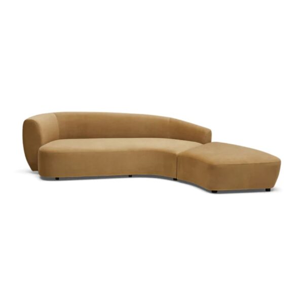 Stylish Sectional Sofa Sand Right